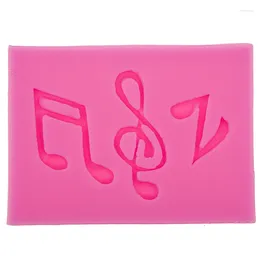 Baking Moulds 3D Musical Notes Silicone Mat Lace Mold Fondant DIYCake Decorating Tools Chocolate Mould Bakeware F0555