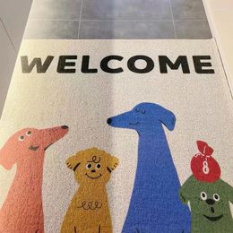 Bath Mats Front Door Mat Indoor And Outdoor Doormat Waterproof Anti-Slip Floor Imitation Coconut Rug Household Commercial Carpet