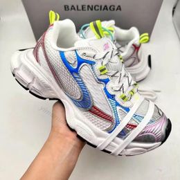 2024 New Women Men Casual Designer Shoes Track 3XL phantom Sneakers Pink Nylon Mesh Neon Yellow Blue Tracks Rose Gold Triple Black Runners Large flat Sole trainers q1