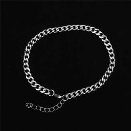 Anklets Fashionable stainless steel ankle bracelet simple ankle bracelet mens ankle bracelet mens ankle bracelet jewelry gift 1 piece in length of 23.5cm-22cmL2403