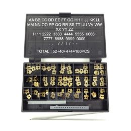 gereedschap BateRpak DK1100 Solid Ink Coding Machine Hole Brass Letters 2.5x7x6.5MM,18PTT Date Letters 3.2x7x6.8MM