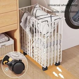 Laundry Bags Minimalist Bathroom Seam Basket Home Set Strip Wheel Mobile Toilet Storage Baskets Yoga Mat Organizer