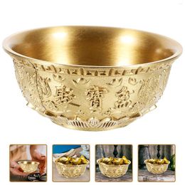 Bowls 1pc Worship Prosperous Gift Golden Cornucopia Adornment Decorative Decoration Copper Utensils