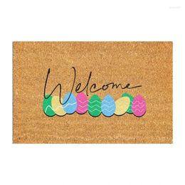 Bath Mats 2024 Entry Door Mat Welcome Easters Floormat Entrance Floor Household Antiskid Carpet Wear-resistant