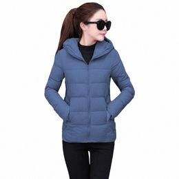 autumn Winter Jacket Women's Down Cott Coat Short Casual Hooded Ladies Jacket Korean Style Loose Keep Warm Female Outerwear S0p6#