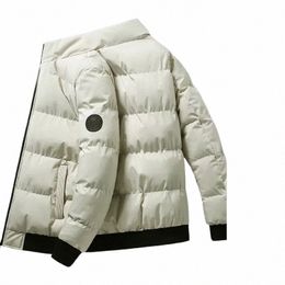 giacca invernale da uomo bello nuovo colletto alla coreana cappotto maschile tenere in caldo giacca a vento Parka tuta sportiva giacche imbottite Cott in Plus 5XL v5z8 #