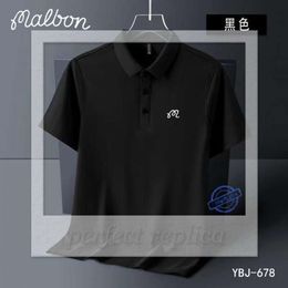 Malbon Mens Tshirts Summer Embroidered Malbon Golf Polo Shirt Men High Quality Mens Short Sleeve Breathable Quick Drying Top Business 302
