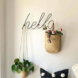 Rails Wire Letters Home Decor Interior Wall Sign Gift Love Happy Kitchen Livingroom Wall Decorative Letters Numbers GPD8820