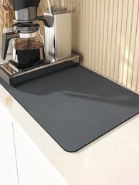 Table Mats Kitchen Drain Heat Insulation Mat Tea Cup Bar Water Absorption Faucet Splash-Proof Waterproof Anti-Slip Floor