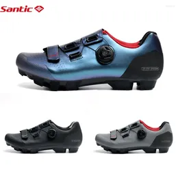 Cycling Shoes Santic MTB Mountain Bike Wear Resistant Waterproof Nylon Bottom Rotary Buckle