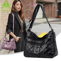 Shoulder Bags Diamond Lattice Solid Colour Female Messenger Luxury PU Leather Handbags Women Designer Ladies Bag Sac A Main