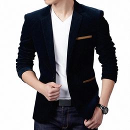 high Quality New Male Single-breasted Suits Jackets Men Corduroy Suit Blazers Jackets Smart Casual Slim Dr SuitsAnd Coats 4X V6nu#