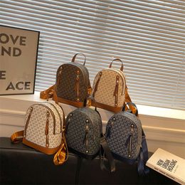 Stores Export Designer Shoulder Bags 2024 New Trendy Korean Edition Travel Student School Backpack Fashion Printed Womens Bag