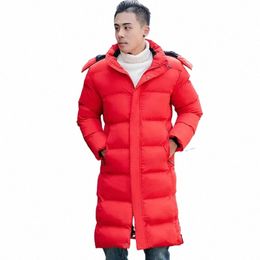2024 Winter Parka Men's Hiking Down Lg Jacket Warm Thickened Cott Waterproof Outwear Football Down Windproof Men Clothing 75nG#