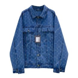 Designer Women Jackets Denim Coat Woman Button L Letters classic Style tops Size S-XL