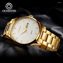 Wristwatches OCHSTIN Men's Gentle Series 2024 Leisure And Comfortable Imported Multi Functional Quartz Movement Watch