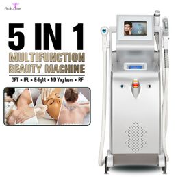 High Power IPL Laser Skin Rejuvenation Laser Hair Removal Nd Yag Laser Tattoo Removal Multi-function 5 In 1 Equipment Salon Use FDA Approved