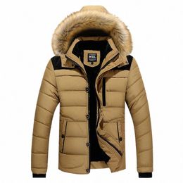 Cappotto invernale da uomo -20 gradi Streatwear Cappotto Pop Arrivo Giacca invernale calda da uomo con cappuccio Casual Slim Parka M6WG #