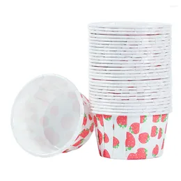 Disposable Cups Straws 100 Pcs Cake Paper Oil-proof Baking Crumpets Wraps Cupcake Cases Biscuit Muffin