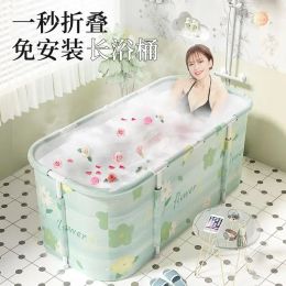 Bathtubs Bath Bucket Adult Model Folding Free Installation Bath Adult Foldable Bathtub Bathtub Large Size Can Be Used For Sitting And Lyi