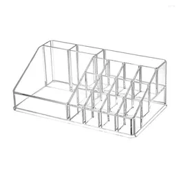 Storage Boxes Cosmetic Box Makeup Stand Organiser With Durable Grids Design For Lipstick Eyeliner