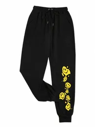 graphic Print Joggers Sweatpants, Sports Solid Pants For Spring & Fall, Women's Clothing A23n#