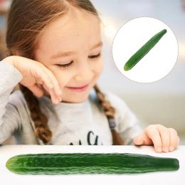 Decorative Flowers Simulated Vegetable Model Fake Cucumber Dish Decoration Kitchen Cabinet Pography Ornament (pu Cucumber) Artificial Food