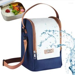 Storage Bags Thermal Insulation Bag Reusable Lunch Box For Office Work Portable Bento Shoulder Men Women Workers Students