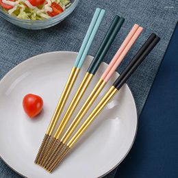 Chopsticks 2024 Simple 304 Stainless Steel Portable Box Office Students Outdoor Travel Single