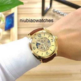 Quality Watch High Designer Spot National Mens Business Elite Double-sided Hollow Big Three-hand Mechanical Leather Strap Luxury