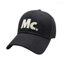 Ball Caps Korean Casual And Versatile Letter MC Hardtop Baseball Hat For Female American Fashion Brand Couple Sunshade Sunscreen