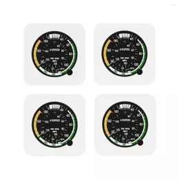 Table Mats Aircraft Speed Indicator Coasters Kitchen Placemats Non-slip Insulation Cup Coffee For Decor Home Tableware Pads Set Of 4