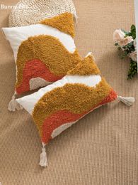 Pillow 1pc Red White Yellow Multi-color Pillowcase Waist 30x50cm 45x45cm Bohemian Style Suitable For Home Decoration