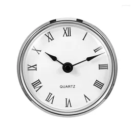 Clocks Accessories 80MM Round Clock Insert With Roman Numerals Movement Mechanism Fit Up DIY