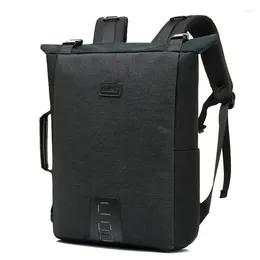 Backpack Men Business Shoulder Bag Laptop 15.6 Inch Notebook Packs Guys Travel Brand Design Nylon Classic Mature Transform