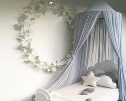 Baby Bed Canopy Bedcover Round Mosquito Net Curtain Bedding Dome Tent Baby Room Decor Sleeping Toddler Infant Crib Netting5942655