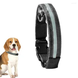 Dog Collars LED Collar Light Up For Dogs Portable In The Dark Safety Medium Puppies Pets