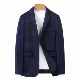 spring Autumn New Men Blazer Oversized Loose Black Blue Brown Red Jacket Busin Casual Suit Coat Male Plus Size 6xl 7XL 8XL P4Kv#