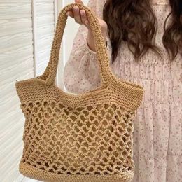 Spring New Straw Bag Fashion Large Capacity Woven Bag Ladies Handbag Shoulder Bag 041724-11111