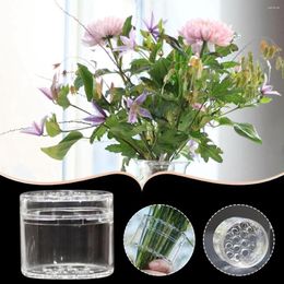 Decorative Flowers 3 Pcs Spiral Ikebana Stem Holder Transparent Reusable Floral Grid For Vase Bloom Shaper (1L 2S)