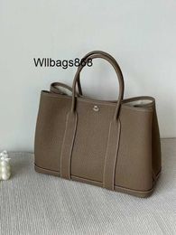 Totes Handbag L Womens Direct Purchase Handmade Garden Bag Genuine Leather Tote Bag Womens Large Capacity Commuter Bag
