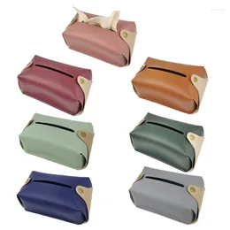 Storage Bags PU Leather Tissue Box Multipurpose Organisation Pouch Supplies Accessory