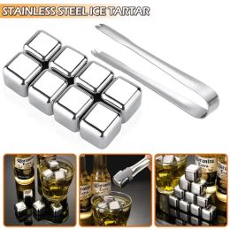 Lighters 304 Stainless Steel Whiskey Stones Ice Cubes Magic Vodka Wine Beer Cooler Bar Natural Whisky Rock Cooler Sipping Chiller Tool