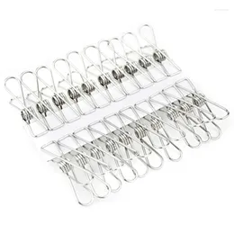 Hangers Stainless Steel Clips Clothes Pins Pegs Holders Clothing Clamps Sealing Clip Household Clothespin For