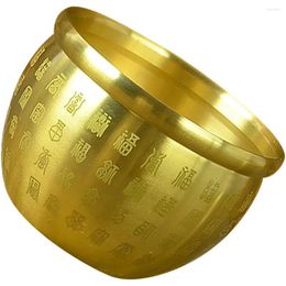 Bowls Pure Copper Bowl Fortune Home Tabletop Decoration Treasure Chinese Basin Adornment Decorative Money Tablescape