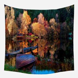 Tapestries Home Net Red Scenery Tapestry Wall Hanging Gossip Macrame 2024