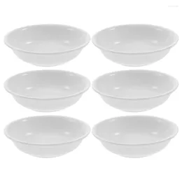 Plates 6 Pcs Sauce Bowls Dishes For Dipping Grill Plate Small Snack White Appetizers Cups