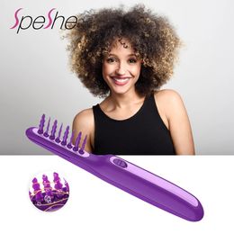 Electric Detangling Hair Brush Afro Automatically Loosen Hair Tangles Curly Detangler Hairbrush Salon Hairdressing Styling Tools 240322