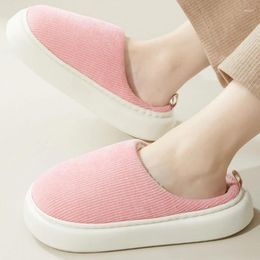Slippers Winter Women's Boots Thickened Plush Warm Thick Sole Shoes Couple Home Anti Slip Heel Cotton