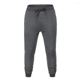Men's Pants Mens Joggers Polyester Slight Stretch Solid Color Sports Sweatpants Training Active Trousers